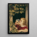 Zwei Kinder am Fenster - Maria Beatrice — gerahmtes Bild an der Wand