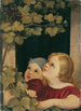Zwei Kinder am Fenster - Maria Beatrice — Ansicht des Kunstwerks
