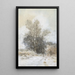 Spaziergänger im Schnee am Waldrand - Maria Bilders-van Bosse — gerahmtes Bild an der Wand