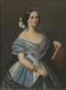 Julie Julia Mathilda Berwald Ehefrau Kerhielm von Margrethelund 1822-1877 Opernsängerin - Maria Röhl — gerahmtes Bild an der Wand
