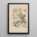 Dissertation über die Entstehung und die Metamorphosen der Insekten von Surinam Pl13 - Maria Sibylla Merian — gerahmtes Bild an der Wand