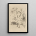 Dissertation über die Entstehung und die Metamorphosen der Insekten aus Surinam Pl18 - Maria Sibylla Merian — gerahmtes Bild an der Wand