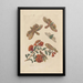Dissertation über die Entstehung und die Transformationen der Insekten von Surinam Pl60 - Maria Sibylla Merian — gerahmtes Bild an der Wand