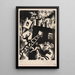 Haus in Flammen - Maria Uhden — gerahmtes Bild an der Wand