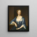 Portrait einer Dame - Maria Verelst — gerahmtes Bild an der Wand