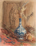 Stillleben mit einer chinesischen Vase und getrockneten Sonnenblumen - Maria Vos — Ansicht des Kunstwerks
