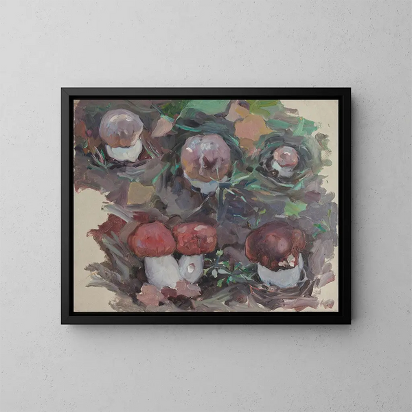 Pilze - Maria Yakunchikova — gerahmtes Bild an der Wand