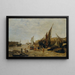 Der Hafen von Dieppe - Maria von Parmentier — gerahmtes Bild an der Wand