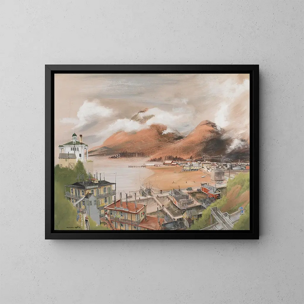 Marée descendante à Juneau - Marianne Appel — gerahmtes Bild an der Wand