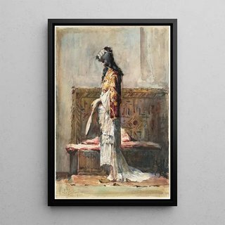 Mariano Fortuny Marsal - A Moroccan Woman in Traditional Dress.webp