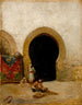 An der Tür des Harems - Mariano Fortuny Marsal — Ansicht des Kunstwerks
