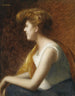 Portrait der Profilaufnahme einer jungen Frau - Marie-Augustin Zwiller — Ansicht des Kunstwerks