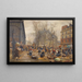 Herbstmarkt auf den Hallen - Marie-François Firmin-Girard — gerahmtes Bild an der Wand