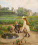 Kinder am Becken - Marie-François Firmin-Girard — Ansicht des Kunstwerks