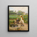 Kinder am Becken - Marie-François Firmin-Girard — gerahmtes Bild an der Wand