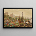 Der Blumensteg und das Rathaus - Marie-François Firmin-Girard — gerahmtes Bild an der Wand