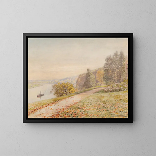 Der Schlepper - Marie-François Firmin-Girard — gerahmtes Bild an der Wand