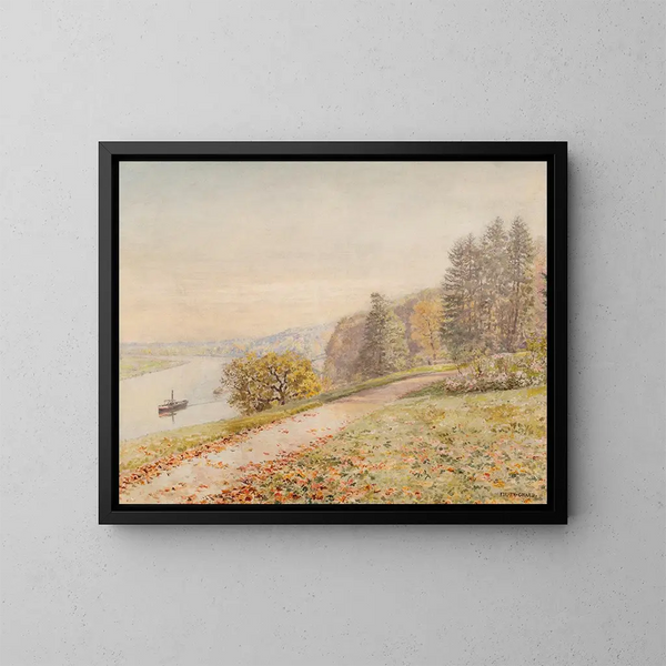 Der Schlepper - Marie-François Firmin-Girard — gerahmtes Bild an der Wand