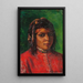Portrait einer marokkanischen Frau - Marie-Yvonne Laur — gerahmtes Bild an der Wand