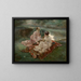 La Partie de jacquet - Marie Bracquemond — gerahmtes Bild an der Wand