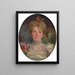 Portrait von Louise Langlois Quivéron - Marie Bracquemond — gerahmtes Bild an der Wand