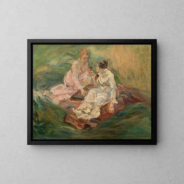 Studie für Die Partie des Jacquet - Marie Bracquemond — gerahmtes Bild an der Wand