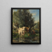 Vieh in einer Landschaft - Marie Dieterl — gerahmtes Bild an der Wand