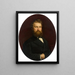 Portrait von Hermann Krebs - Marie Dürr Grossmann — gerahmtes Bild an der Wand