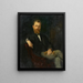 Portrait des Ehemanns Dr. Viktor Grossmann - Marie Dürr Grossmann — gerahmtes Bild an der Wand
