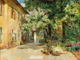 Marie Egner - A view of the courtyard at No 8 Dreilaufergasse 1070 Vienna.webp