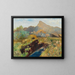 Endes des Sommers auf der Moorlandschaft von Salzburg in der Nähe des Untersbergs - Marie Egner — gerahmtes Bild an der Wand