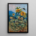 Studie von Sonnenblumen - Marie Egner — gerahmtes Bild an der Wand
