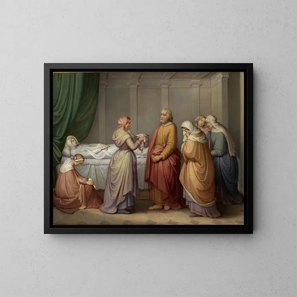 Réveil de Tabitha par Pierre - Marie Ellenrieder — gerahmtes Bild an der Wand