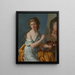 Selbstporträt - Marie Guilhelmine Benoist — gerahmtes Bild an der Wand
