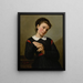 Portrait einer jungen Frau - Marie Guérin — gerahmtes Bild an der Wand