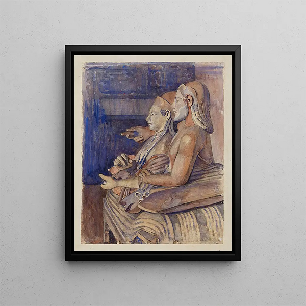 Marie Henriques - Etruskisk Sarkofag I Louvre.webp