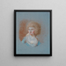 Portrait von Madame Schröder - Marie Jeanne Clemens — gerahmtes Bild an der Wand