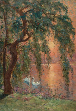 Marie JosephLeon Clavel Iwill - Le lac damour le saule pleureur.webp