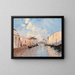 Kanal Venedig - Marie Joseph Clavel — gerahmtes Bild an der Wand