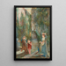 Nachmittag im Garten Colonna - Marie Spartali Stillman — gerahmtes Bild an der Wand
