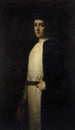 Porträt von Caroline Segond-Weber 1867-1945 Mitglied der Comédie-Française in der Rolle von Danielo aus La Reine Fiammette von Catulle Mendès - Marie Villedieu — Ansicht des Kunstwerks