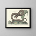 Bilder von Fischen, Schlangen, Insekten und anderen Tieren sowie einiger Pflanzen Pl045 - Mark Catesby — gerahmtes Bild an der Wand