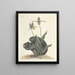 Fische, Schlangen, Insekten und einige andere Tiere sowie einige Pflanzenbilder Pl073 - Mark Catesby — gerahmtes Bild an der Wand