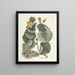 Fische, Schlangen, Insekten und einige andere Tiere sowie einige Pflanzenbilder Pl090 - Mark Catesby — gerahmtes Bild an der Wand