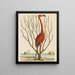 Der rosa Flamingo Phoenicopterus ruber - Mark Catesby — gerahmtes Bild an der Wand