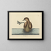 Der bunte Schnabelreiher - Mark Catesby — gerahmtes Bild an der Wand