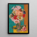 Blumen in einer Vase - Mark Gertler — gerahmtes Bild an der Wand