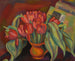 Naturstillleben mit roten Tulpen - Mark Gertler — Ansicht des Kunstwerks