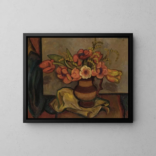 Mark Gertler - Tulips and mimosa.webp