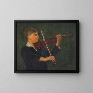 Yehudi Menuhin - Mark S Joffe — gerahmtes Bild an der Wand
